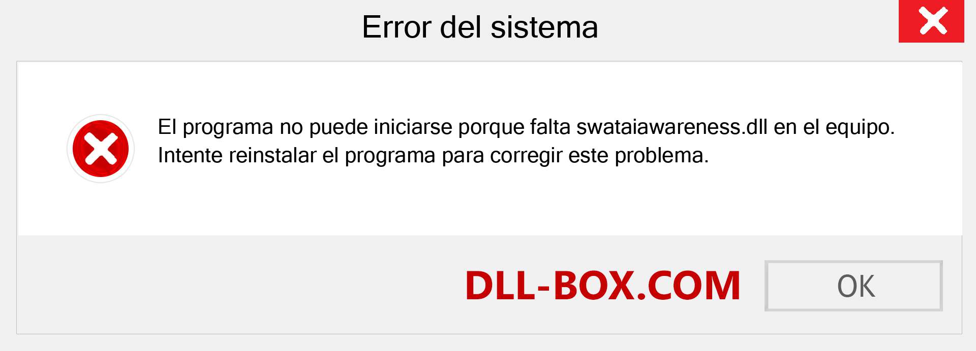 ¿Falta el archivo swataiawareness.dll ?. Descargar para Windows 7, 8, 10 - Corregir swataiawareness dll Missing Error en Windows, fotos, imágenes